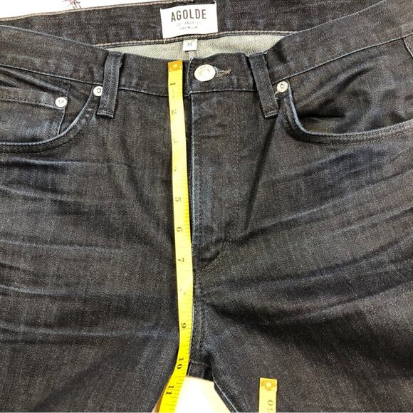 Agolde Anthropologie dark washed premium jeans 31x31 - Picture 5 of 10